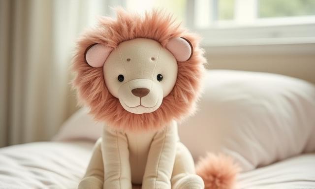 Botanic themed soft plush lion