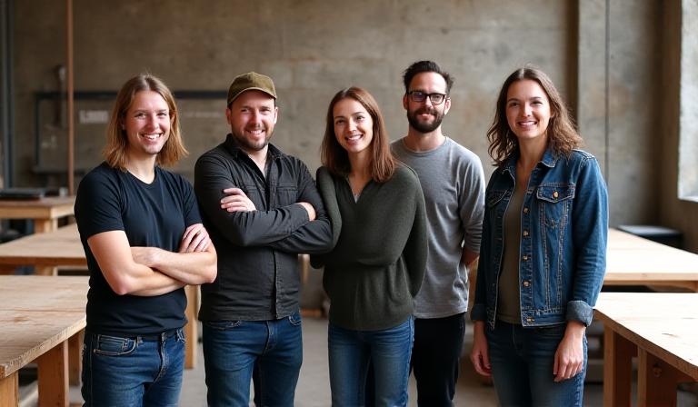 Melbourne artisan collective in their shared studio space